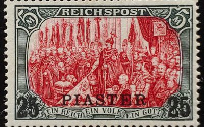 German Offices in Turkey #24 Mint 1900 25pi on 5Mk