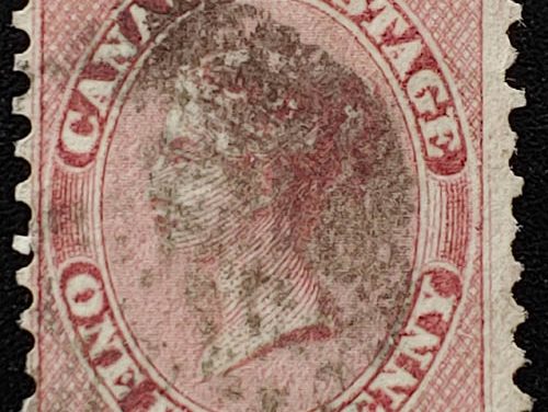 Canada #11 Fine Used 1858 1/2d Perforated Pence