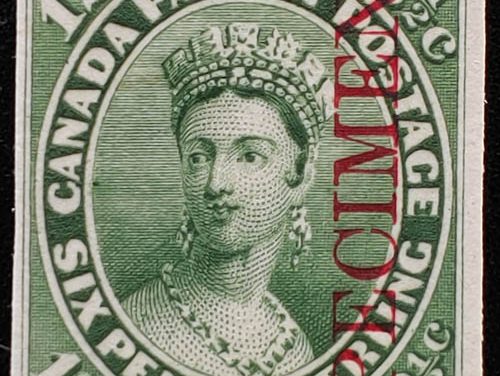 Canada #18Pi F/VF 1859/67 12.5c Specimen Plate Proof