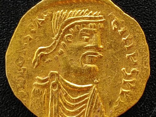 Constantine IV AD 668-685 1.43gm Gold Tremissis