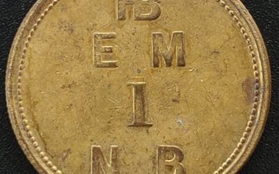 H.B.C. XF 1854 Brass 1 Made Beaver Token