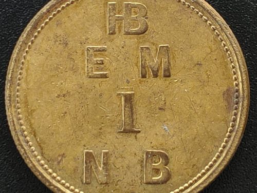 H.B.C. XF 1854 Brass 1 Made Beaver Token