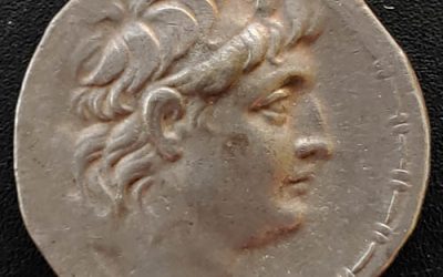 Greek Syria 139-129 BC 16.53gm Antiochos Sidetes VII AR 4drachm