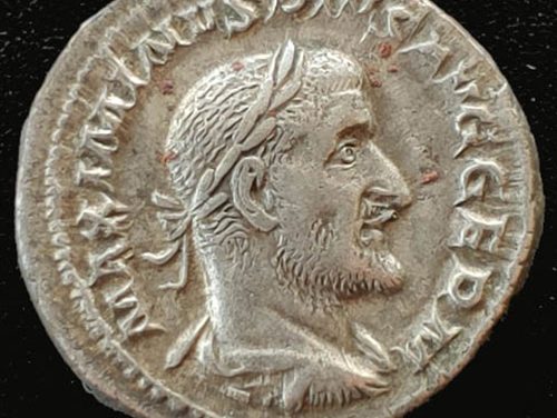 Maximinus I AD 235-8 3.46gm Silver Denarius w/ Providentia etc