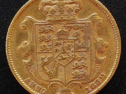G.B./Colonial Canada F/VF 1832 William IV Gold Sovereign