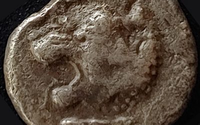 Satraps of Caria, Hekatomnos 395-377 BC 3.77gm Silver Drachm