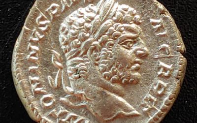Caracalla AD 198-217 2.85gm Silver Denarius w/ Moneta etc
