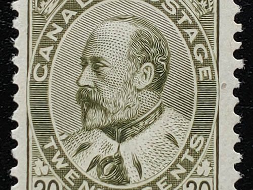 Canada #94 F/VF Mint HR 1903/08 20c Edward VII