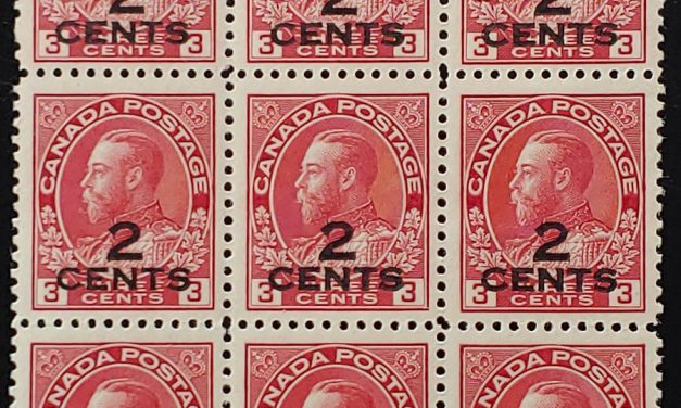 Canada #140 F/VF Never Hinged 1926 2c on 3c Block (12)