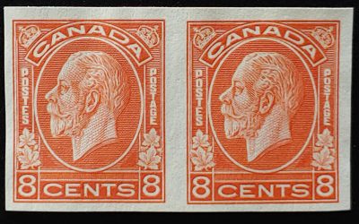 Canada #200a VF Unused 1932 8c Imperforate Pair, 150 issued