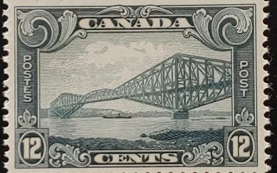 Canada #156 VFNH 1929 12c Quebec Bridge