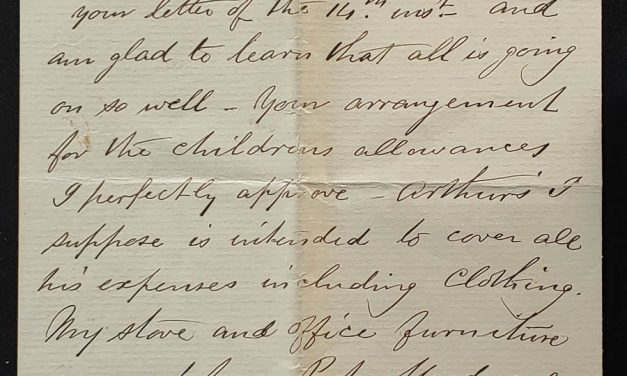Kamloops, B.C. 31 Jan 1885 6-pg Marcus Smith Letter to his wife