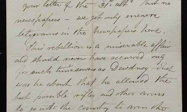 Kamloops, B.C. 13 Apr 1885 Marcus Smith letter to his wife