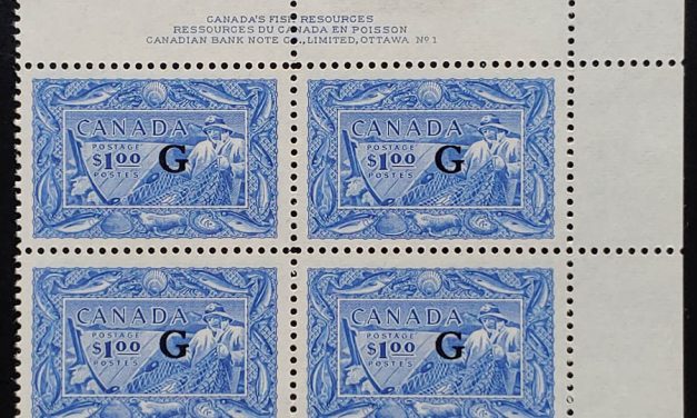 Canada #O27 VF stamps Never Hinged UR Plate 1 Block (4)