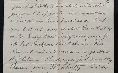 Kamloops, B.C. 4 Apr 1885 Marcus Smith letter to his wife