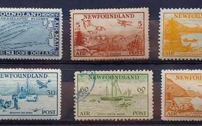 Newfoundland #C11, C13-C17 Mint and Used, 5c (6)
