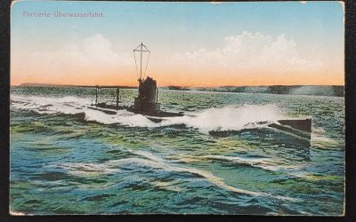Germany #82 1919 10pf Submarine Postcard