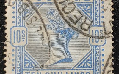 G.B. #109 VF Used 1884 10/- Queen Victoria