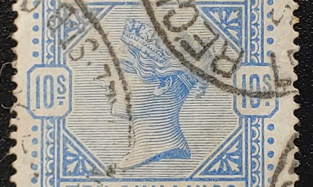 G.B. #109 VF Used 1884 10/- Queen Victoria