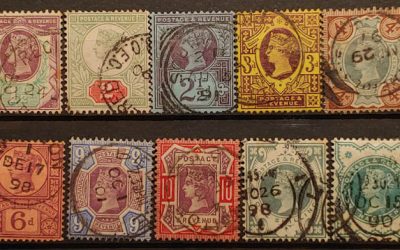 G.B. #111-122, 125-6 Used 1887 Jubilee Set (14)