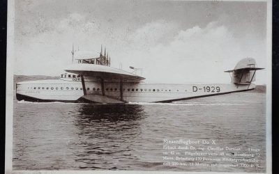 Germany 1932 Dornier DO-X Flying Boat unused cacheted Postcard