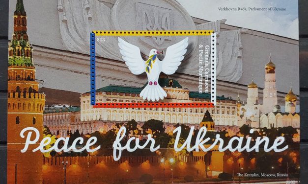 Grenada Carricou and Petite Martinique VFNH Peace for Ukraine S/S*