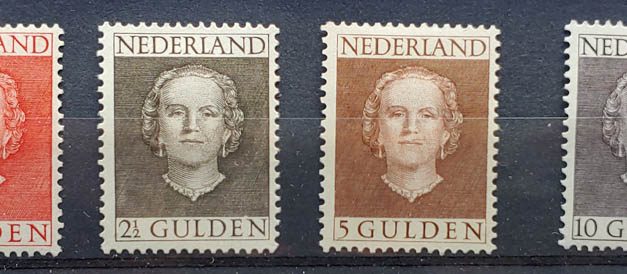 Netherlands #319-322 Mint 1949 Queen Juliana Set (4)