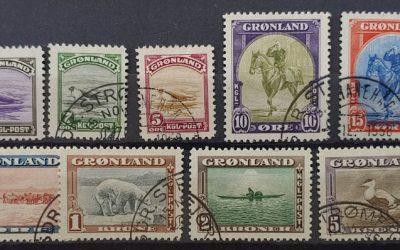 Greenland #10-18 Used 1945 Set (9)