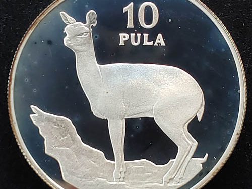 Botswana Proof 1978 Klipspringer Silver 10 Pula 1.0409oz ASW