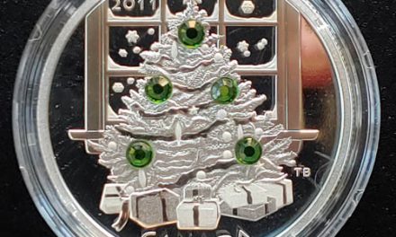 Canada Proof 2011 Christmas Tree pure Silver crystal $20 1.01oz