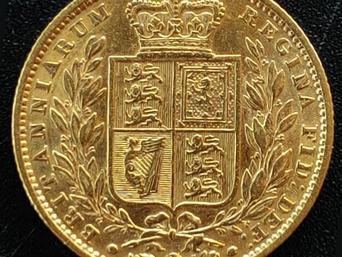 G.B./Colonial Canada XF 1849 Queen Victoria Gold Sovereign .2355oz