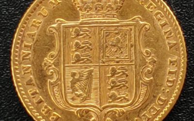 G.B./Colonial Canada XF 1851 Queen Victoria Gold 1/2 Sovereign