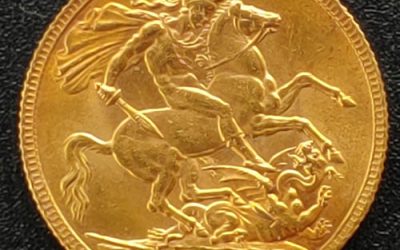 Great Britain BU 1913 George V Gold Sovereign .234oz AGW