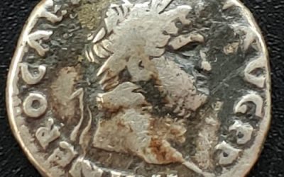 Nero AD 54-68 3.5gm Silver Denarius w/ Salus etc