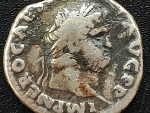 Nero AD 54-68 3.5gm Silver Denarius w/ Salus etc