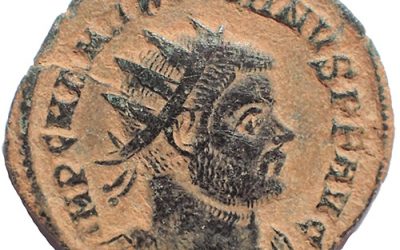 Maximianus AD 286-305 2gm AE21 struck at Kyzikos Mint