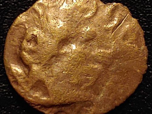 Celtic Britain/Trinovantes 50-40 BC 1.36gm Gold 1/4 Stater