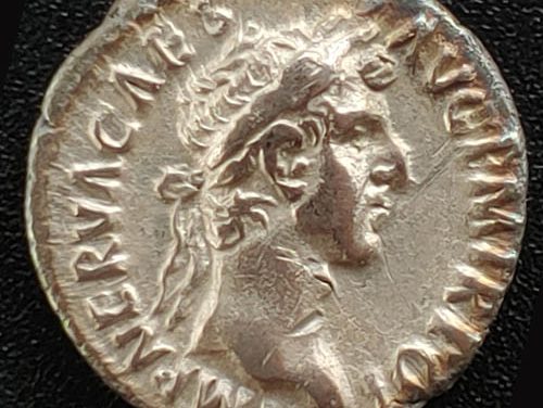 Nerva 96-98 AD 3.10gm Silver Denarius w/ Pater Patriae etc