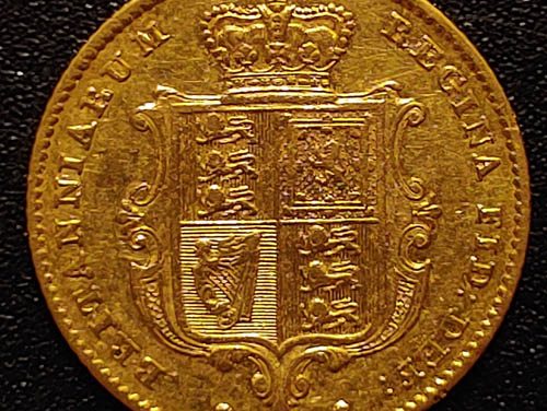 G.B./Colonial Canada Fine+ 1842 Gold Half Sovereign