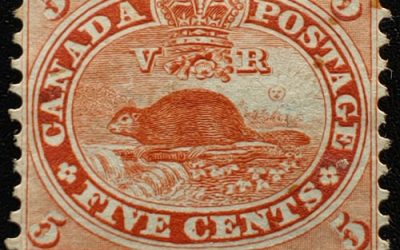 Canada #15 Unused 1859 5c Beaver