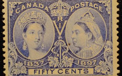 Canada #60 F/VF Mint 1897 50c Jubilee