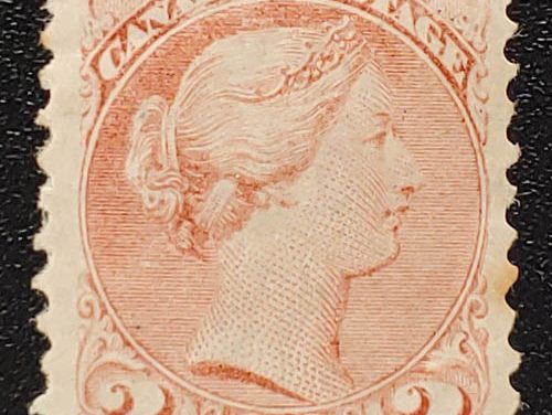 Canada #37b Mint HHR 1870 3c Copper Red