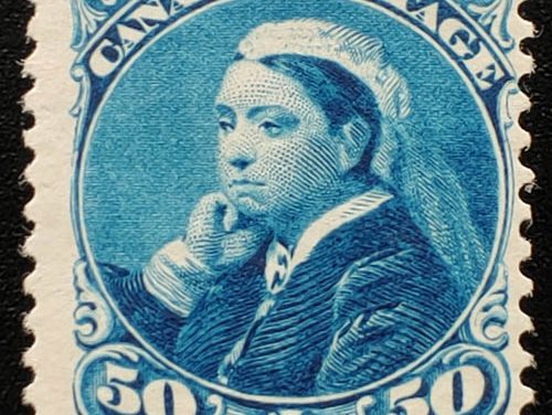Canada #47 Fine Never Hinged 1893 50c Widow Weed