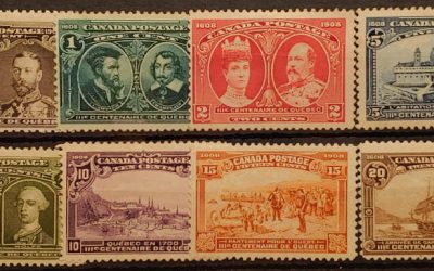 Canada #96-103 Mint and Unused 1908 Quebec Set, 12c Unu (8)