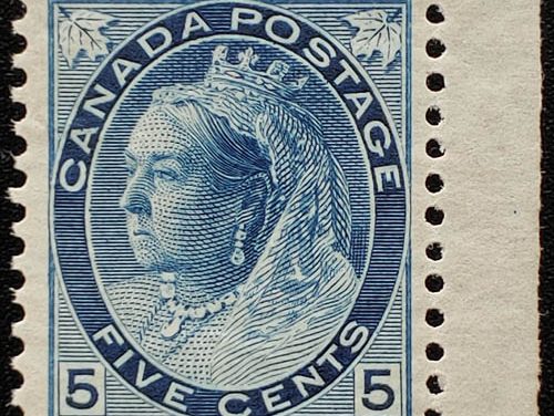 Canada #79 VF Mint 1899 5c Blue QV Numeral