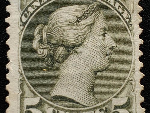 Canada #38a F/VF Unused 1876 Perf 11.5×12 5c Small Queen
