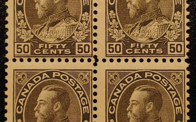 Canada #120ii just Fine Never Hinged 1923 50c Admiral Block