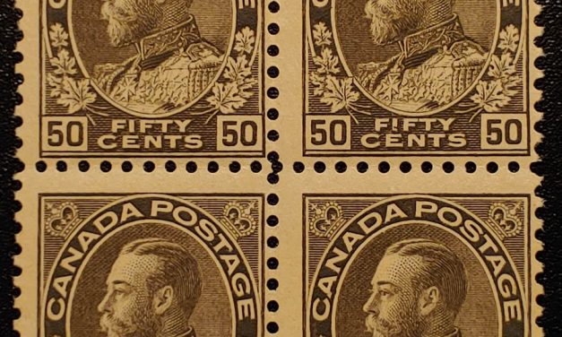 Canada #120ii just Fine Never Hinged 1923 50c Admiral Block