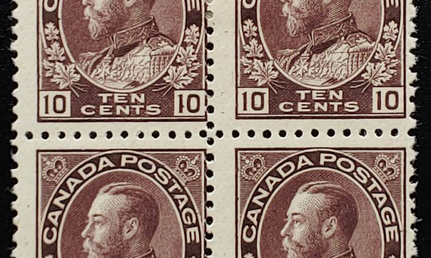 Canada #116 gen fine 2 Never Hinged Mint 1912 10c Admiral Blk