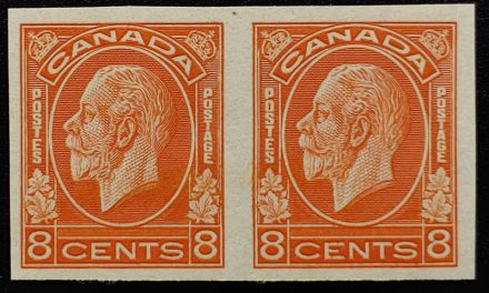 Canada #200a VFNH 1932 8c Imperforate Pair